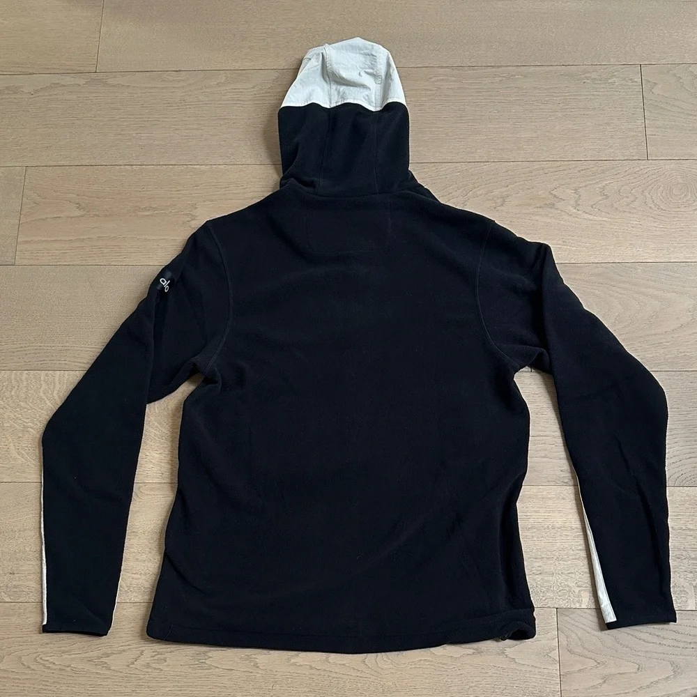 ALO Yoga Black and White Zip Up Sweater - Picture 3 of 3